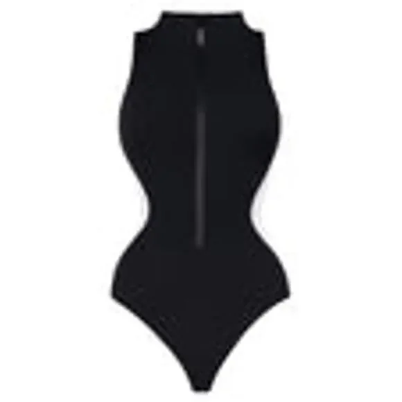 TA3 Surfy Contour Swimsuit M Regular/Long Black White NWT - Picture 3 of 6